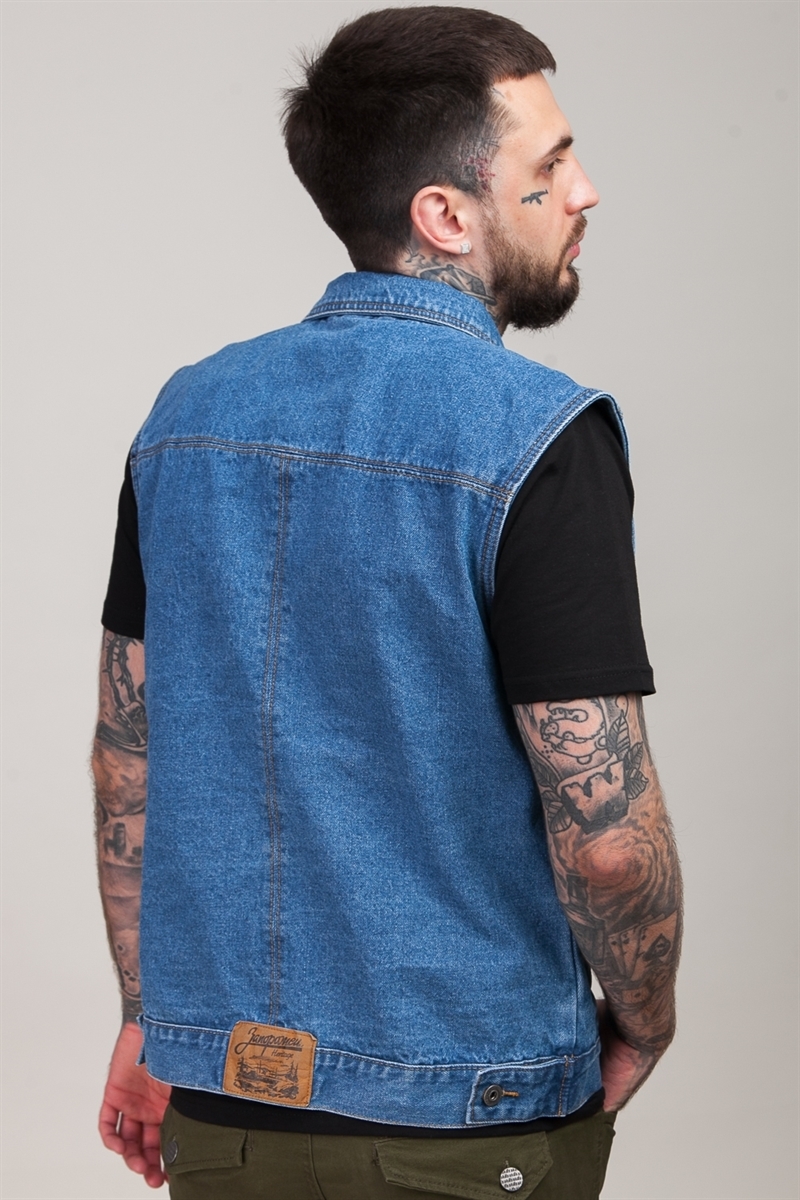 Жилет ЗАПОРОЖЕЦ ZAP-VEST01 Denim Mid-Blue купить в Бордшоп#1